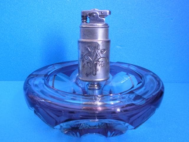 未使用品 和ガラス 切子 煙草セット 三越 戦前 デットストック 昭和