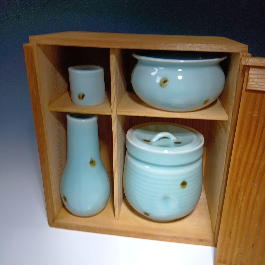 最後値下げ茶道具 飛青磁 皆具一式