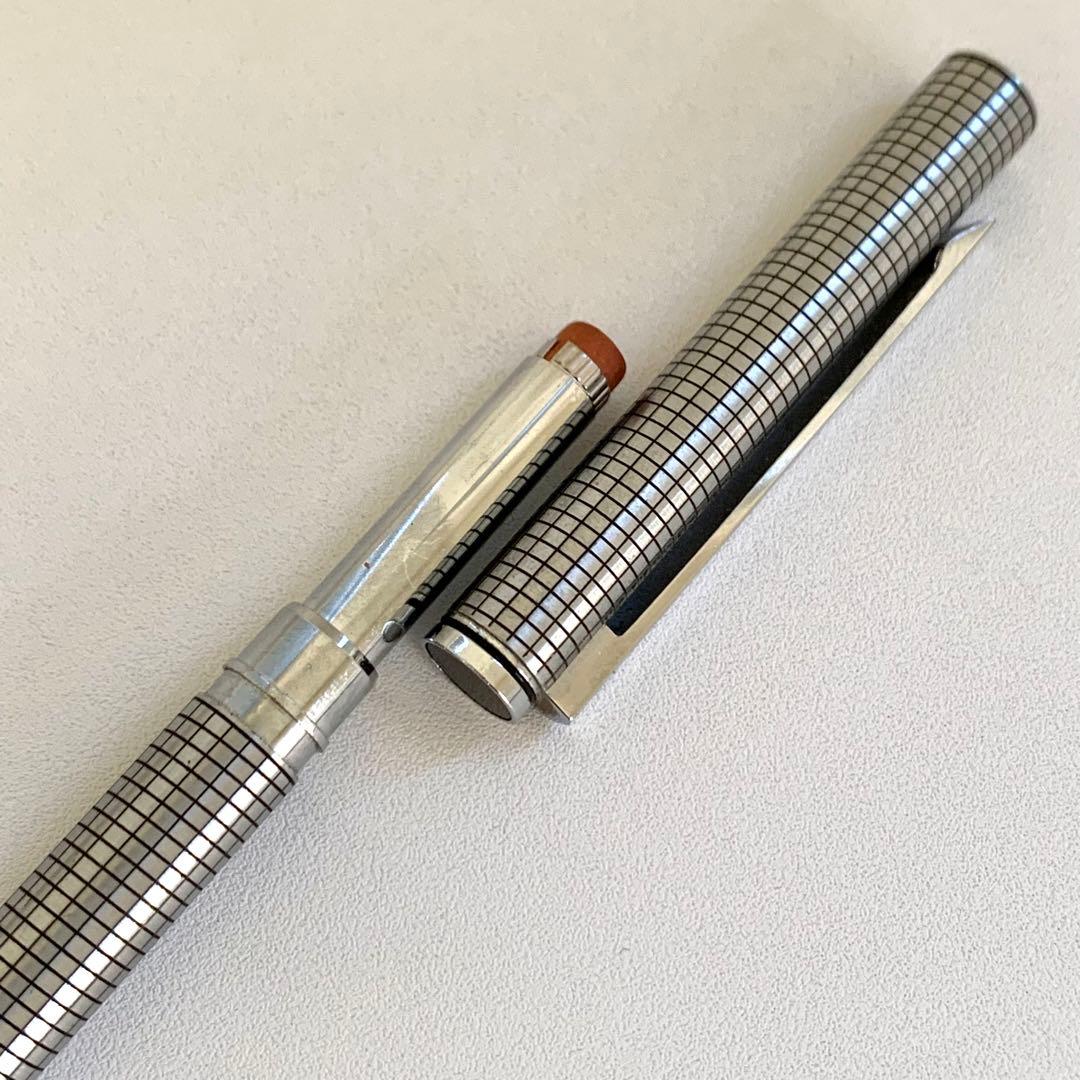 廃番 ヴィンテージ ZEBRA MX シャープペンシル 蝕刻 格子柄 0.5mm