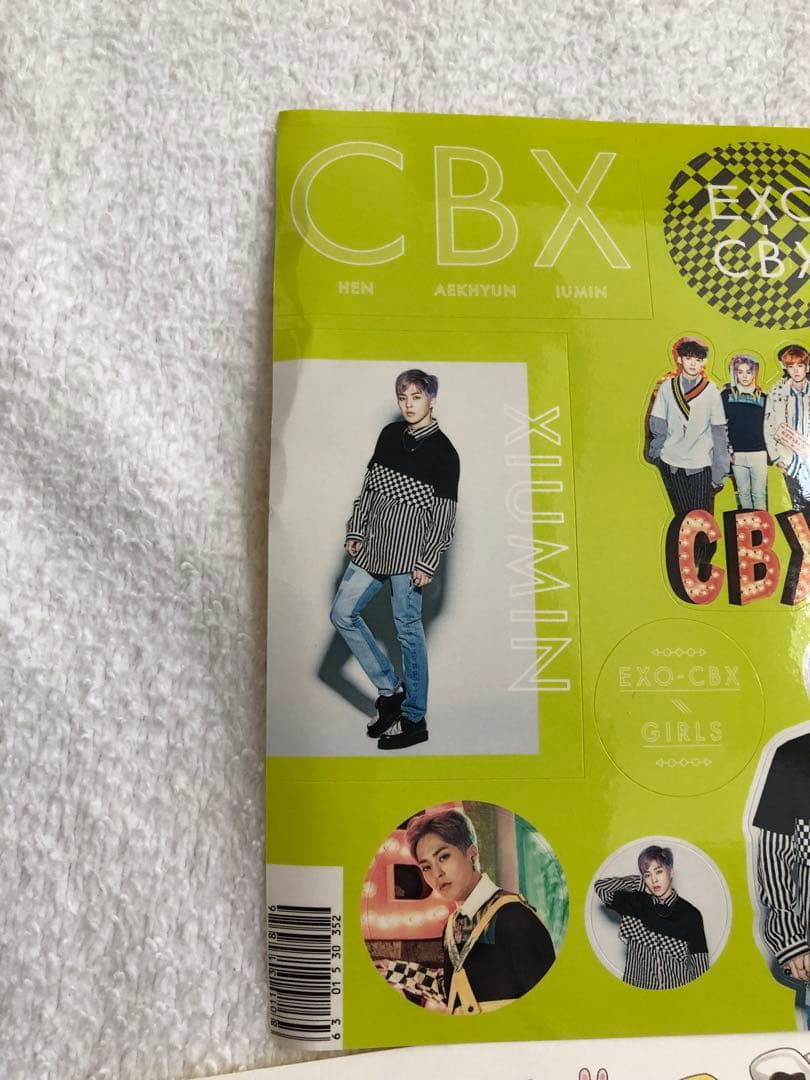 exo シウミンxiumin トレカメリシュオ公式cbx ステッカー