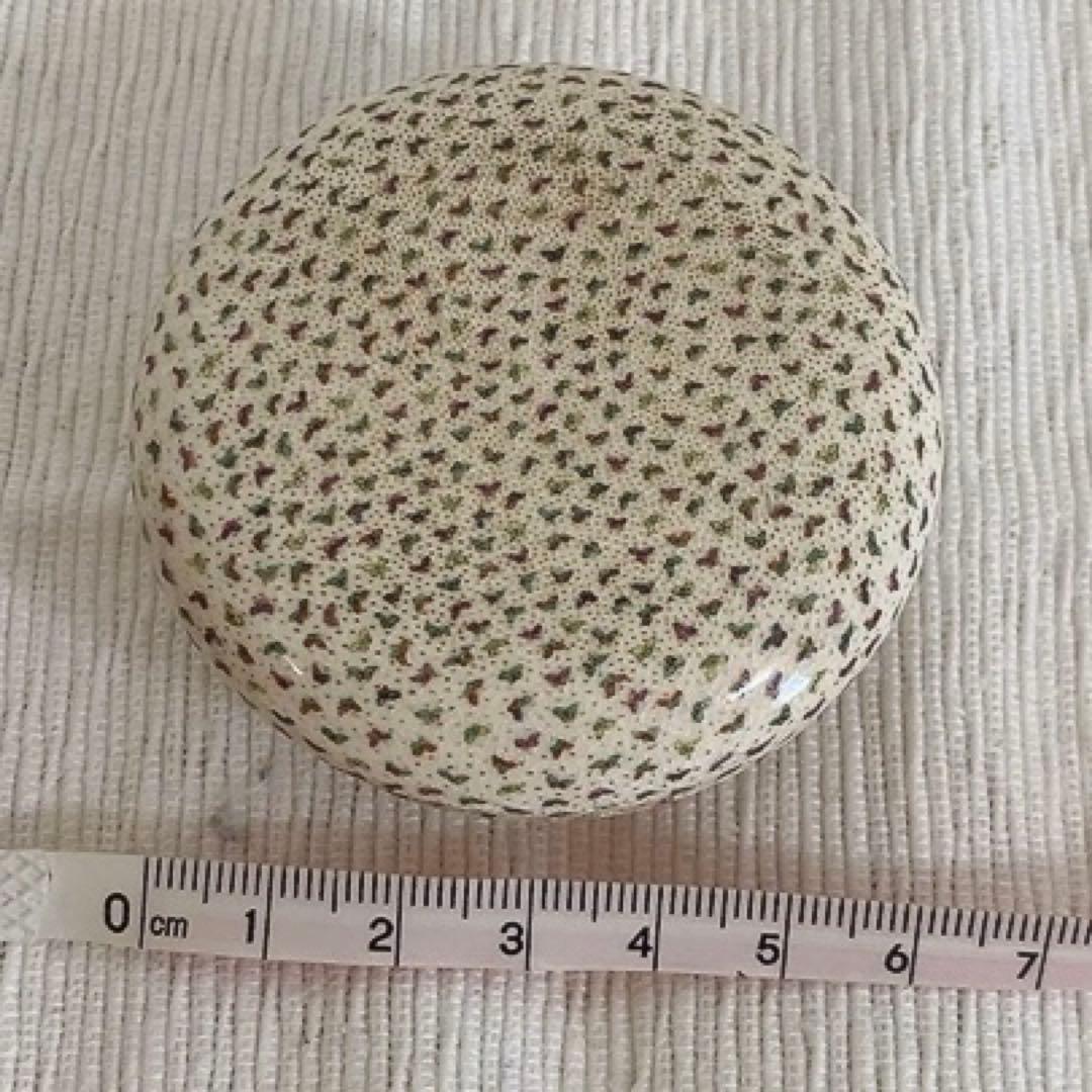 薩摩焼 白薩摩 香合 百蝶絵丸形 骨董 アンティーク 茶道具 インテリア
