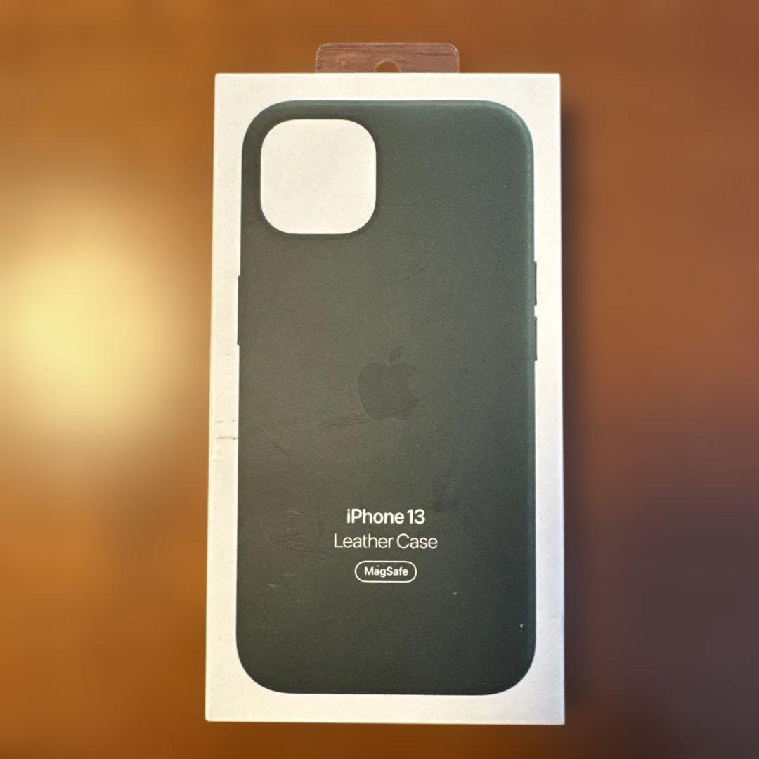 純正品 iPhone 13 レザーケース セコイアグリーン - メルカリ
