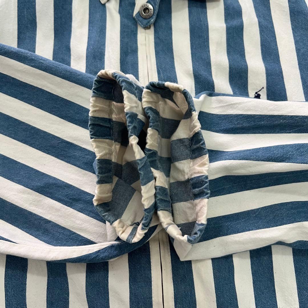 90s S スイングトップ チンスト ラルフ 縦ストライプ シンガポール製