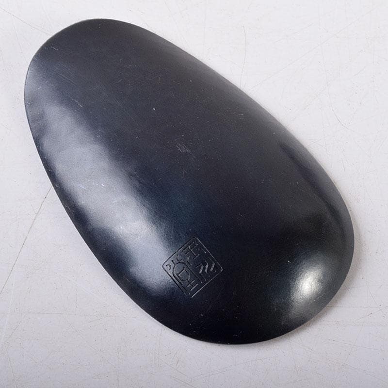 鎚起銅器　玉川堂造　紫金色鎚肌　茶托　茶筒　茶さじ　茶器揃　共箱　D　R8147