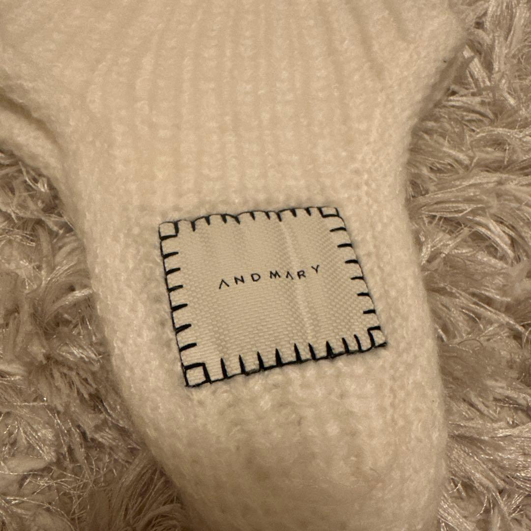 正規品】 andmary Baby knit babushka ivory