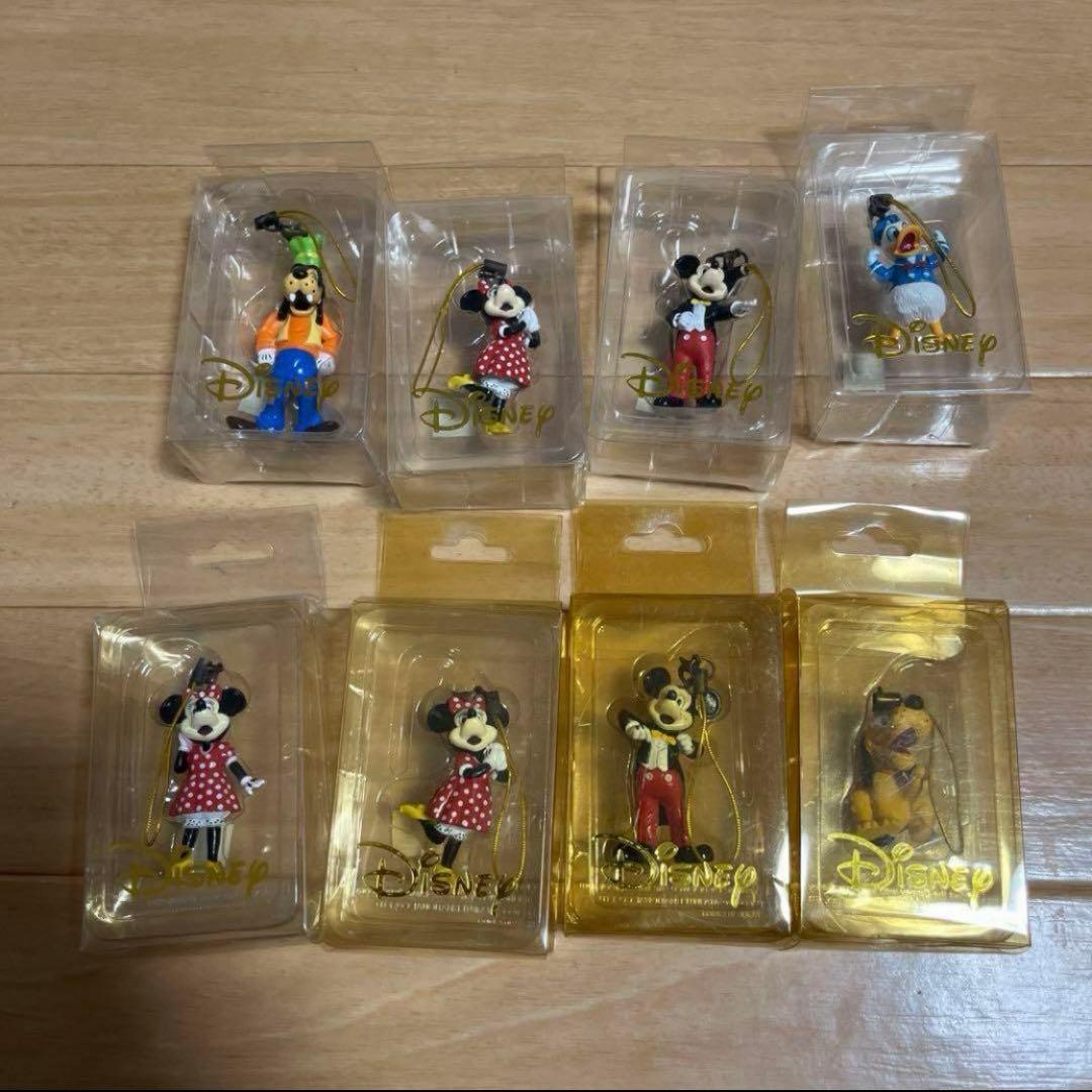 レア　ヴィンテージ　 ディズニーストラップフィギュア　8体セット　ミッキー