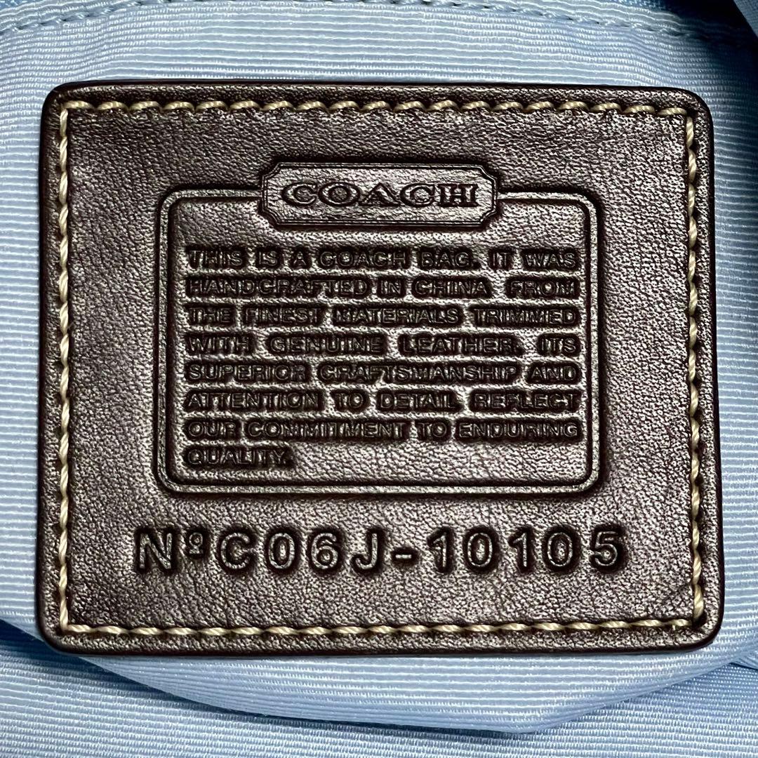 バッグ Coach Satin Canvas Hobo Shoulder 10105