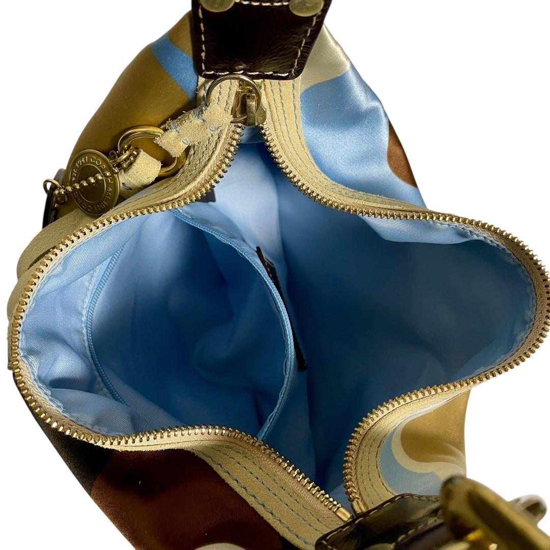 バッグ Coach Satin Canvas Hobo Shoulder 10105