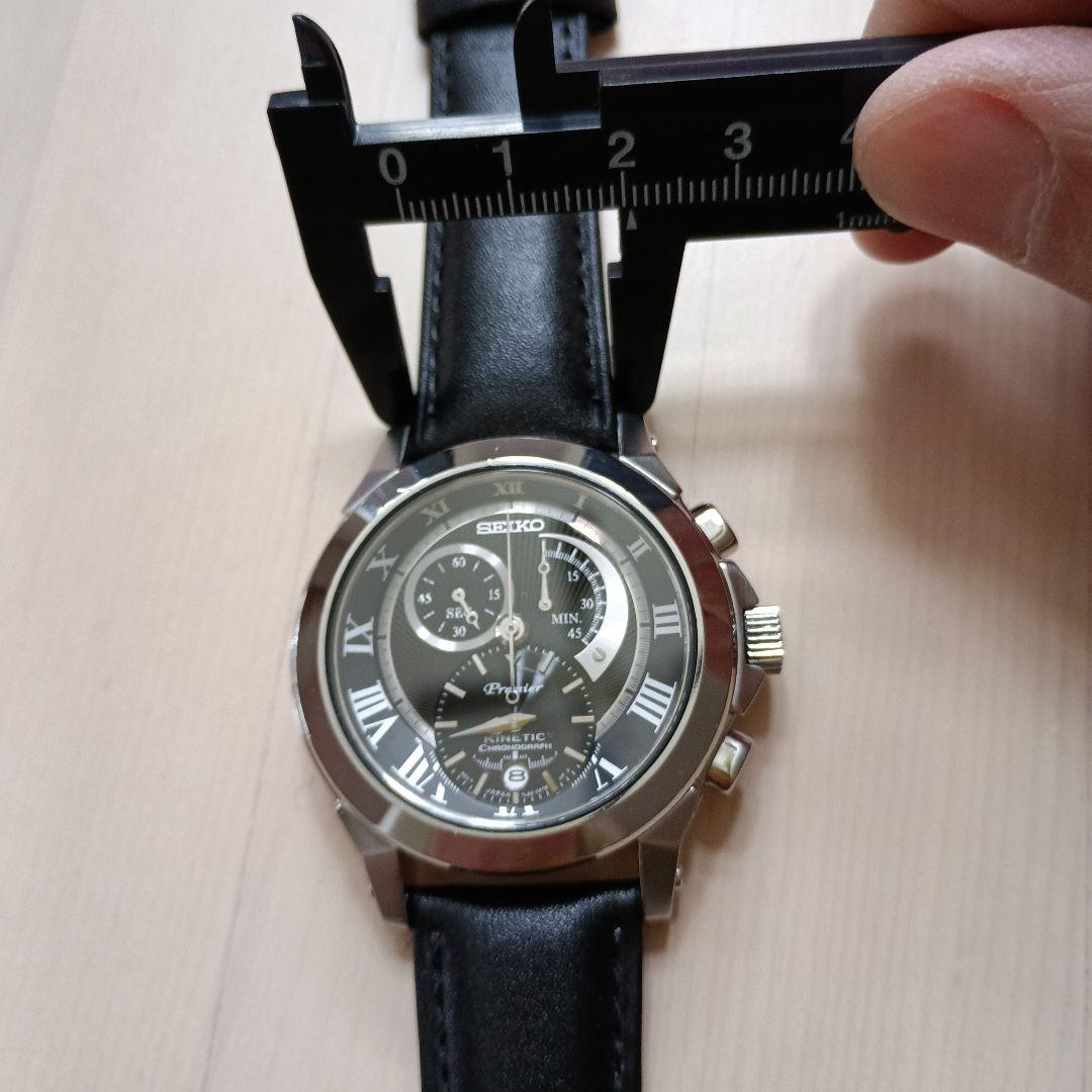 SEIKO Premier クロノグラフ 腕時計　二次電池交換済み