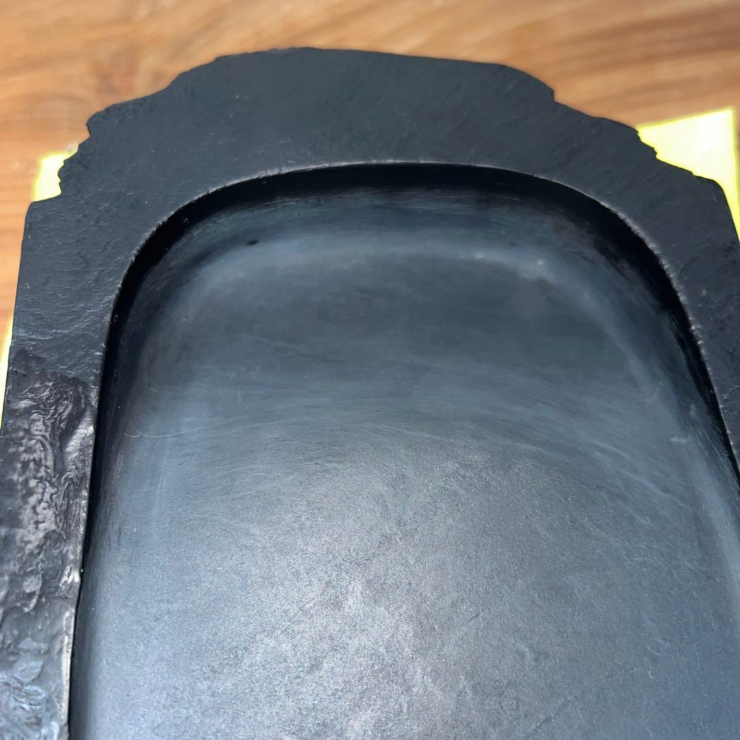 ⭕️雨畑硯 山下硯 芳石 山下三喜夫 栄寿堂製 甲州銘石 四