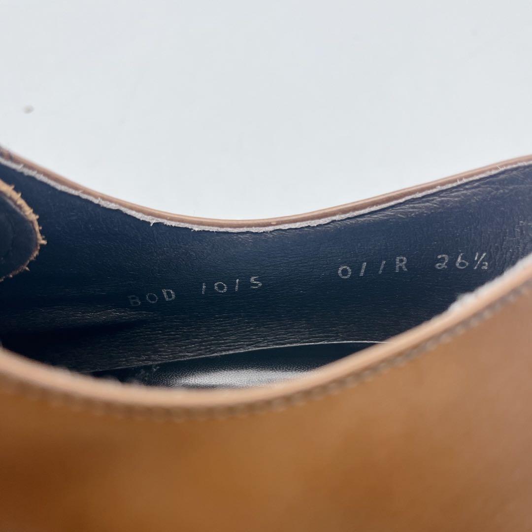 極美品✨リーガル 011R ストレートチップ 内羽根 ライトブラウン 26.5