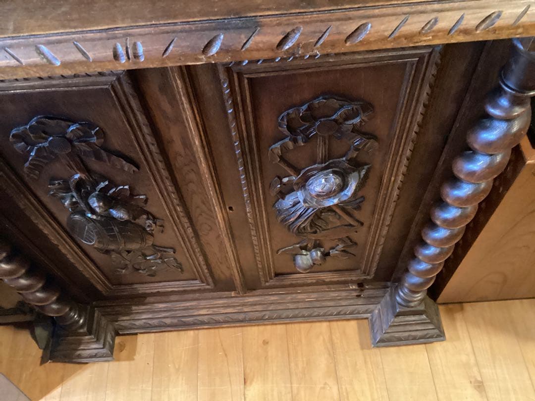 19世紀 アンティークフレンチ オーク ルネッサンス ハントスタイル