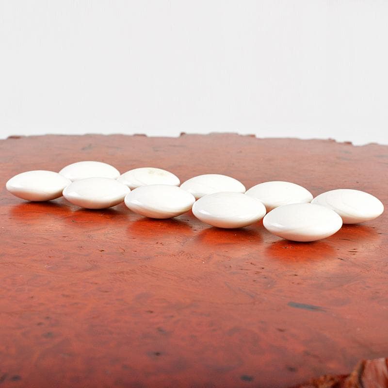 囲碁　鱗屋精製　本蛤碁石　那智黒碁石　本花梨碁笥　一套　共箱　M　R7800B