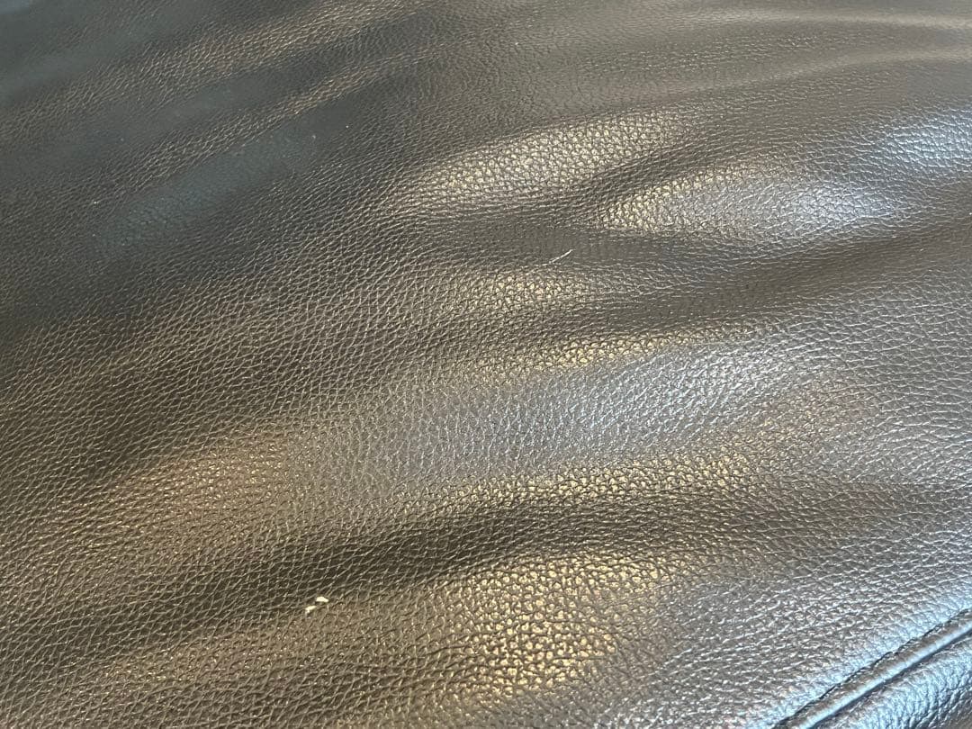 無印良品 オットマン ブラック レザー 販売終了品