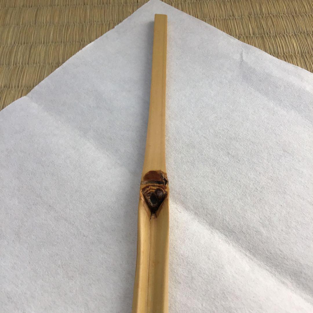 茶杓銘:弐千歳ト号楽只斎作鶴亀写 松尾流十