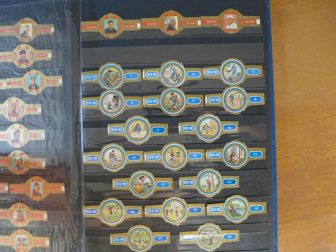 未使用】'50～'60年代頃 ビンティージ シガーバンド 282枚 ファイル入