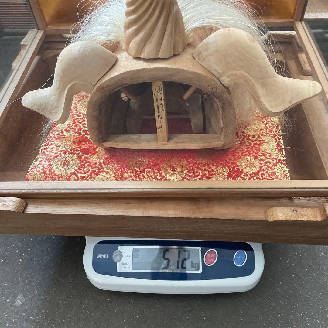 井波彫刻 大型獅子頭 富山県 今井幸太郎作 木彫り アンティーク 祭り