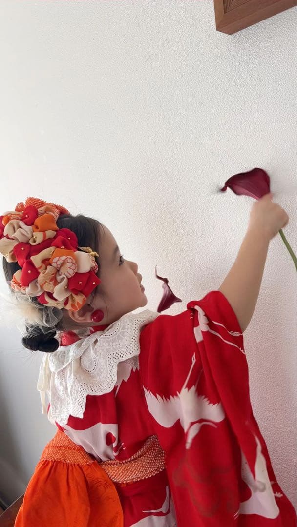 a*m様 七五三　七五三髪飾り　ヘッドドレス　着物髪飾り　リメイク髪飾り　042