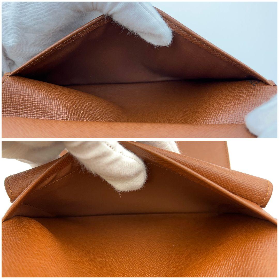 ルイヴィトン モノグラム ポルト トレゾール エテュイ パピエ 三つ折り財布