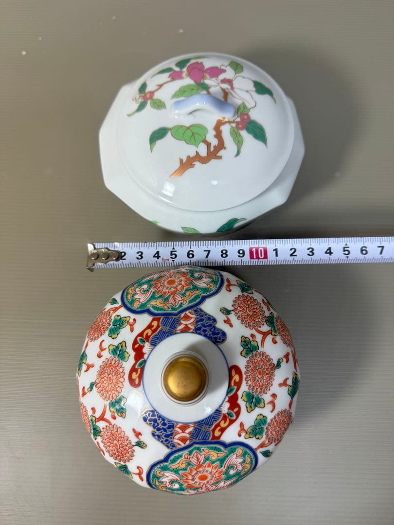 2258 有田焼 彌右衛門窯 古伊万里 金彩蓋物 2客 - メルカリ
