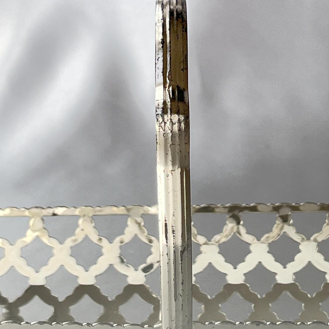 【QUEEN ANNE】 ビスケット / マカロンスタンド【シルバープレート】