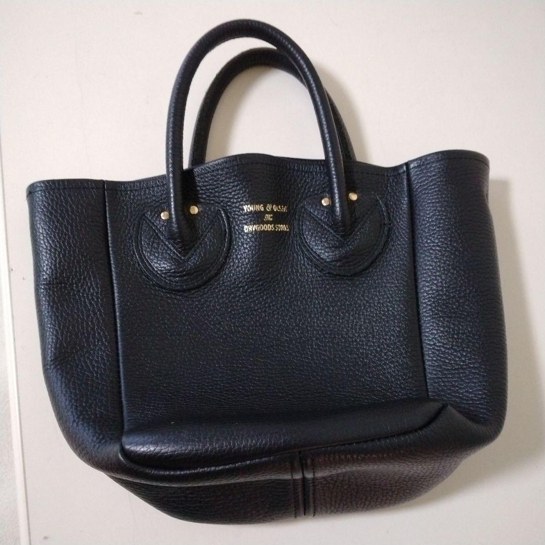 a*2様 ヤングアンドオルセン プチレザートートバッグ ブラック 2way