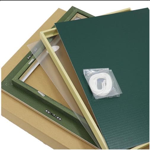 アクリル画 原画 「キバナコスモスのフィールド06」額縁付 F4サイズ