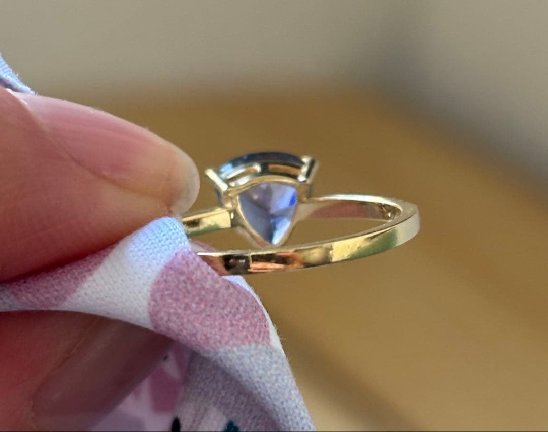 quarant’otto リング K18 ファンシーカラータンザナイト　ダイヤ