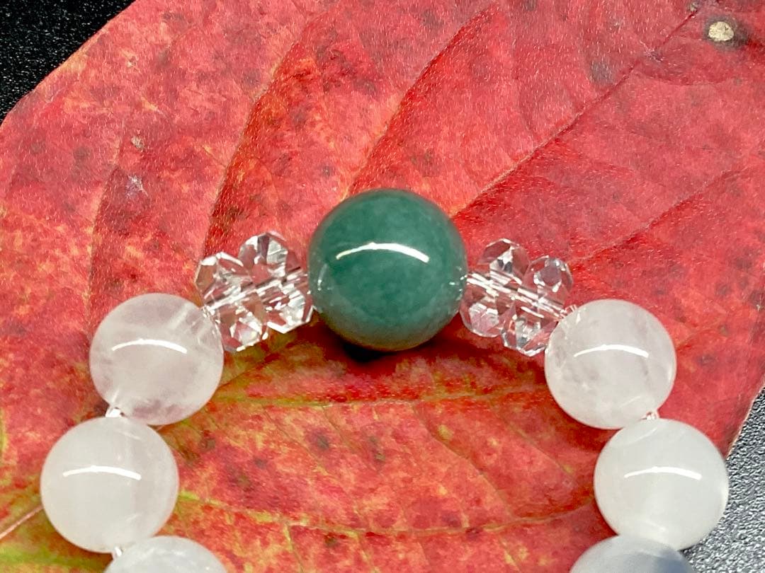 ✳糸魚川翡翠青緑入りコン沢＊乙女鉱山白水晶＊奈留島水晶20面カット玉のリング本物