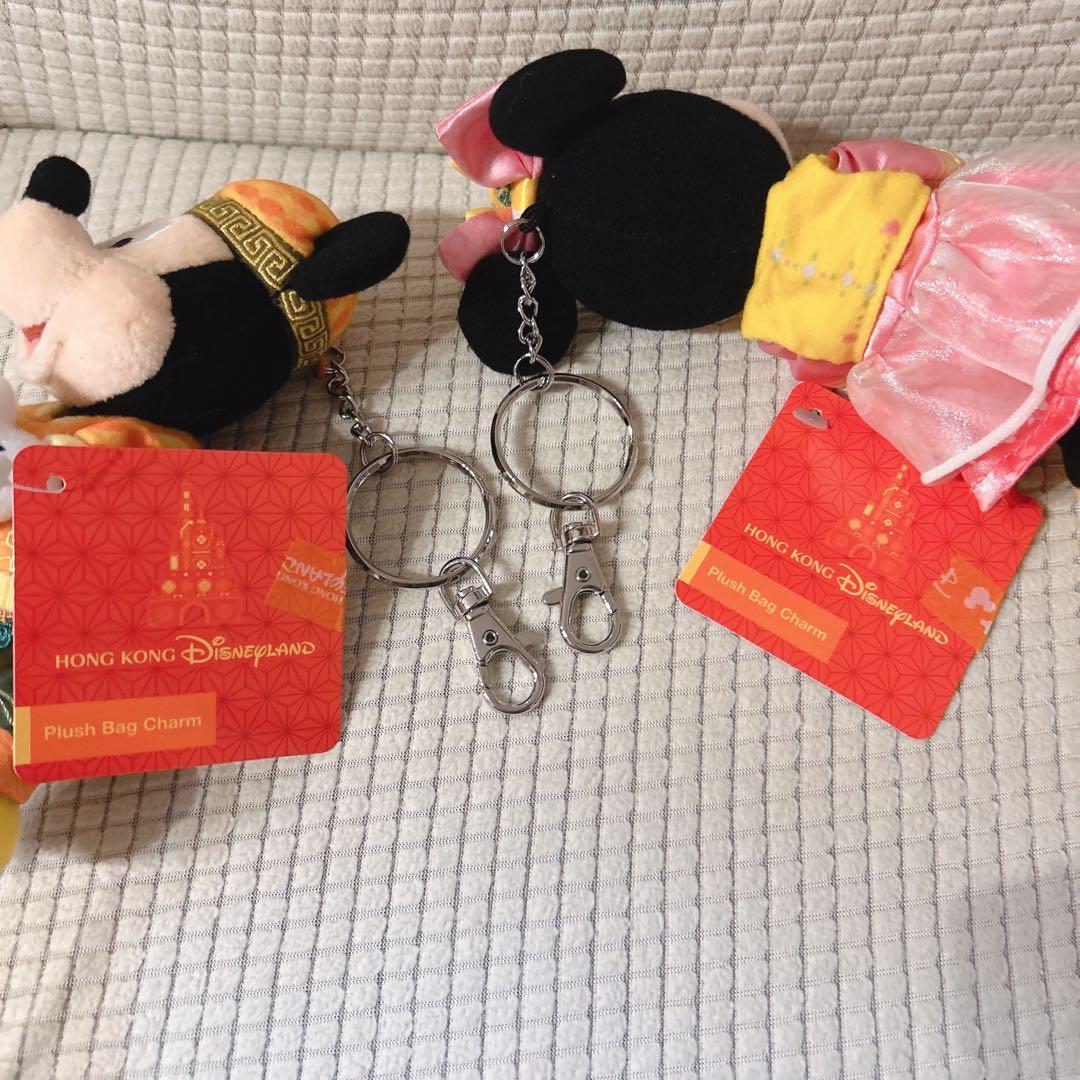 新品】香港ディズニー 春節 ミッキー ミニー ぬいぐるみ バッグ