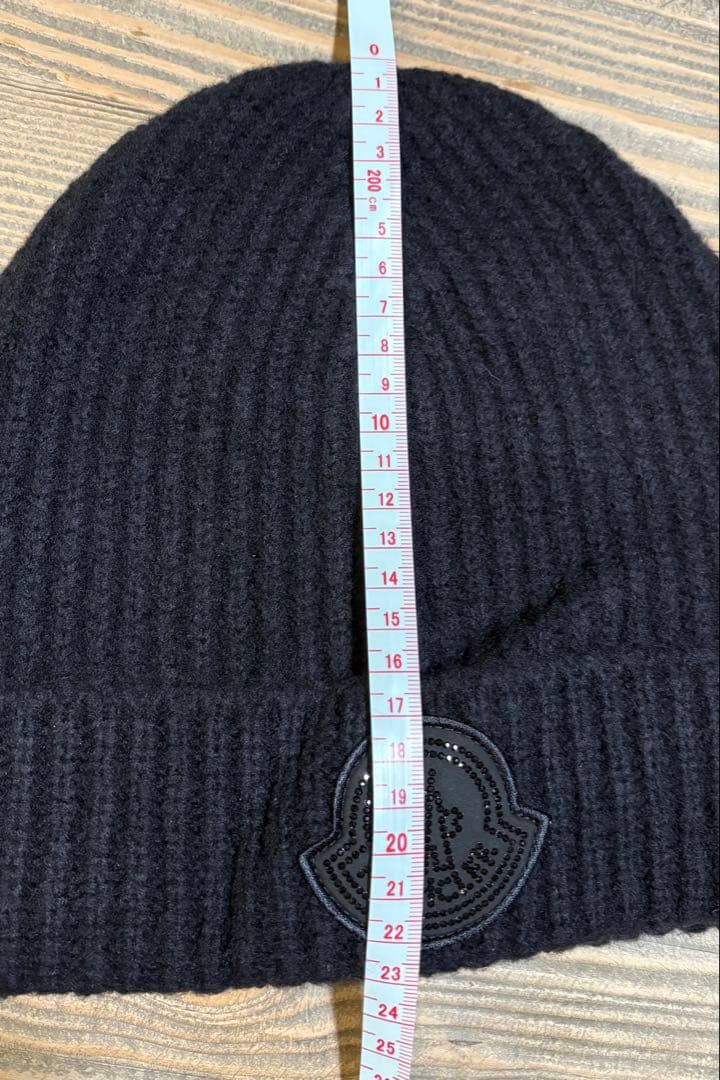 MONCLER モンクレール ニット帽 新品タグ付 ラメロゴ 包装紙ショッパー