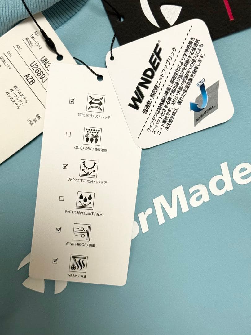 新品！テーラーメイドゴルフ　防風保温　変形裾リブネックプルオーバー　Ｍ