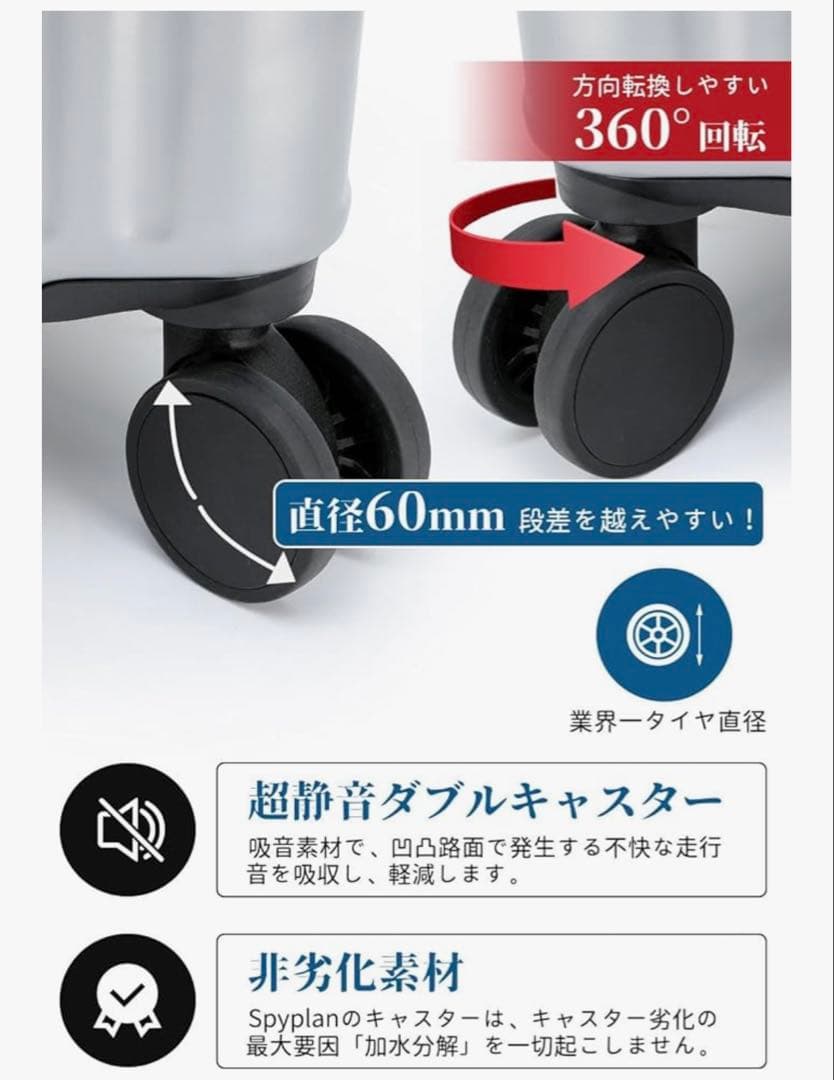 うらら様 スーツケース キャリーケース L TSAロック 拡張型 軽量 グリーン