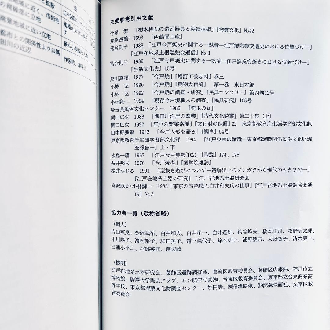 絶版 1997年 今戸焼 調査報告書第4集 図録 郷土玩具 浅草 土