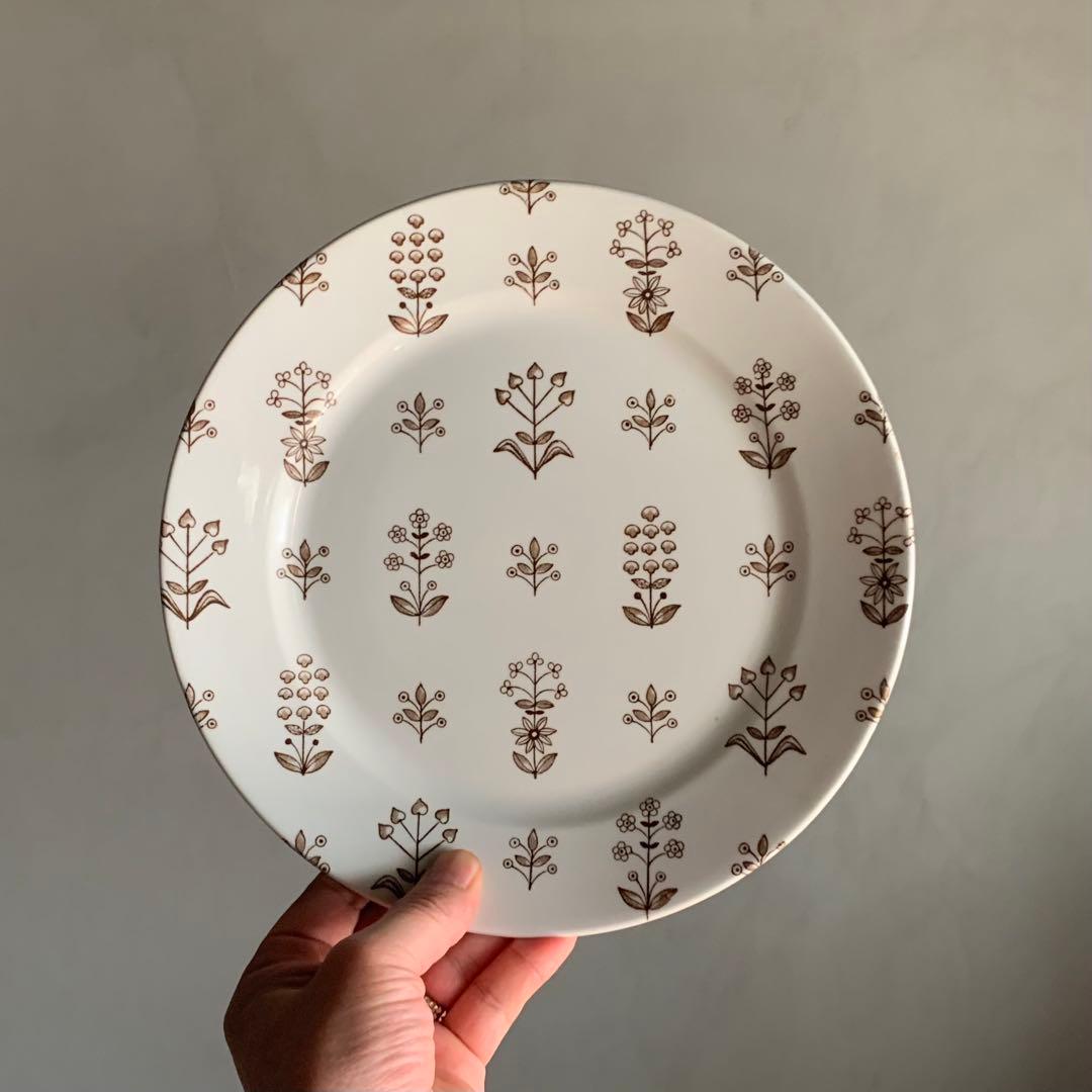 アラビア タペストリー プレート 大皿 古道具 アンティーク メインディッシュに