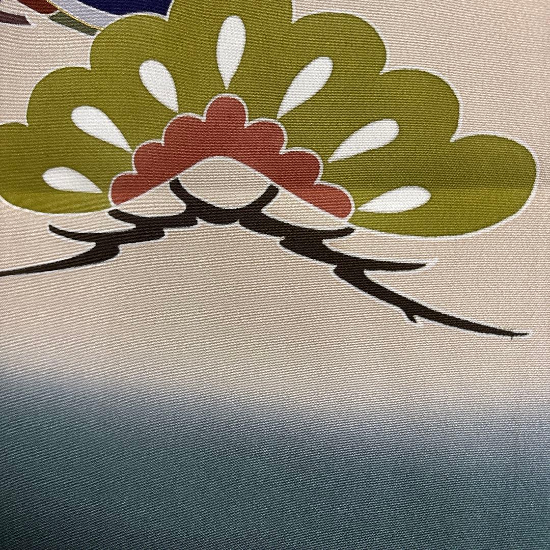 No.16 正絹男の子お祝い着　産着 長襦袢付き　のしめ 七五三