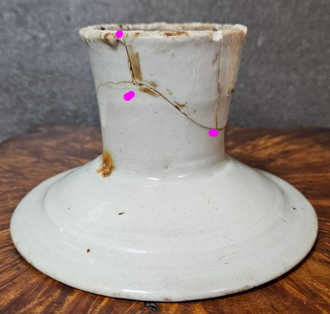 李氏朝鮮時代　李朝白磁　高台皿　台皿　祭器　高坏　李朝白磁皿　李朝堅手　李朝工芸