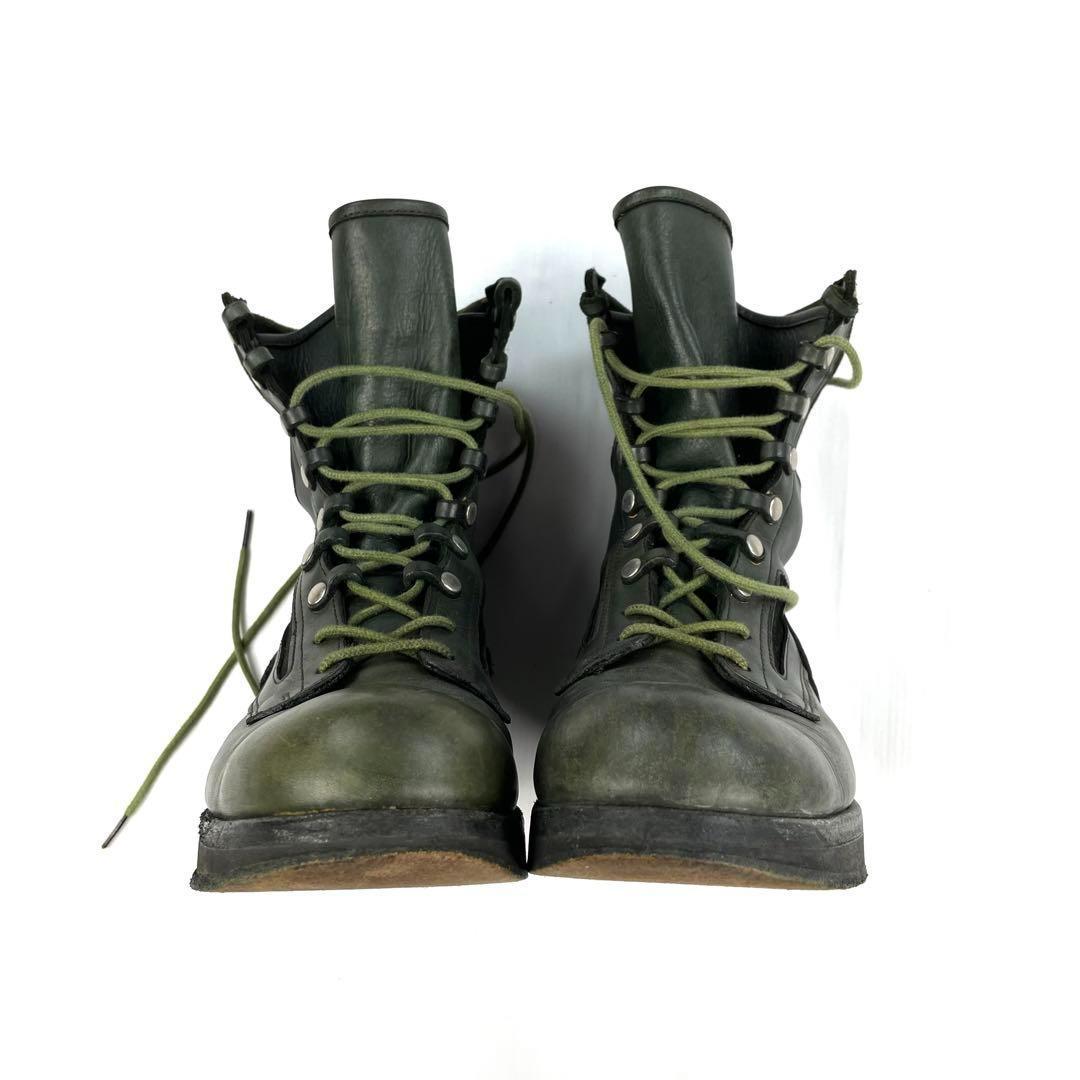超神レア】 Hender Scheme SACAI コンバットブーツ カーキ - メルカリ