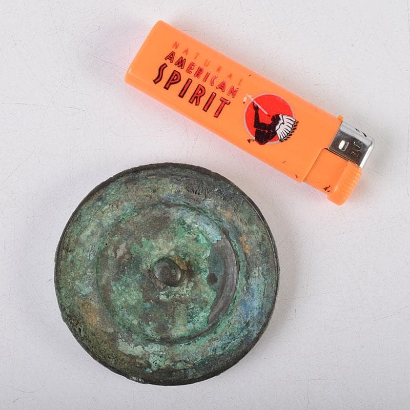 中国 古銅青銅 銅鏡 古鏡 紙鎮 文鎮 時代箱 M R9328 - メルカリ