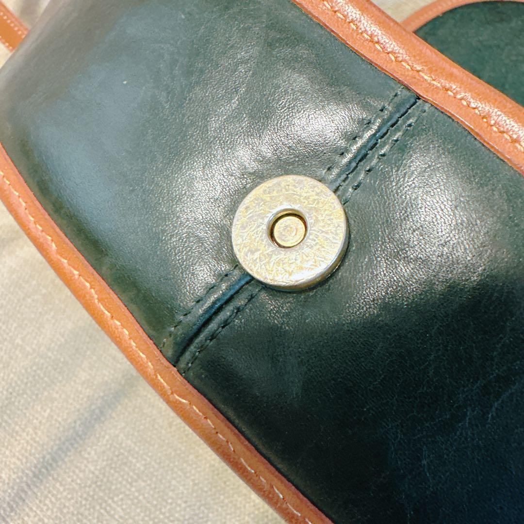 美品!超レア品 オールドコーチ ショルダーバッグ 深緑 OLD COACH