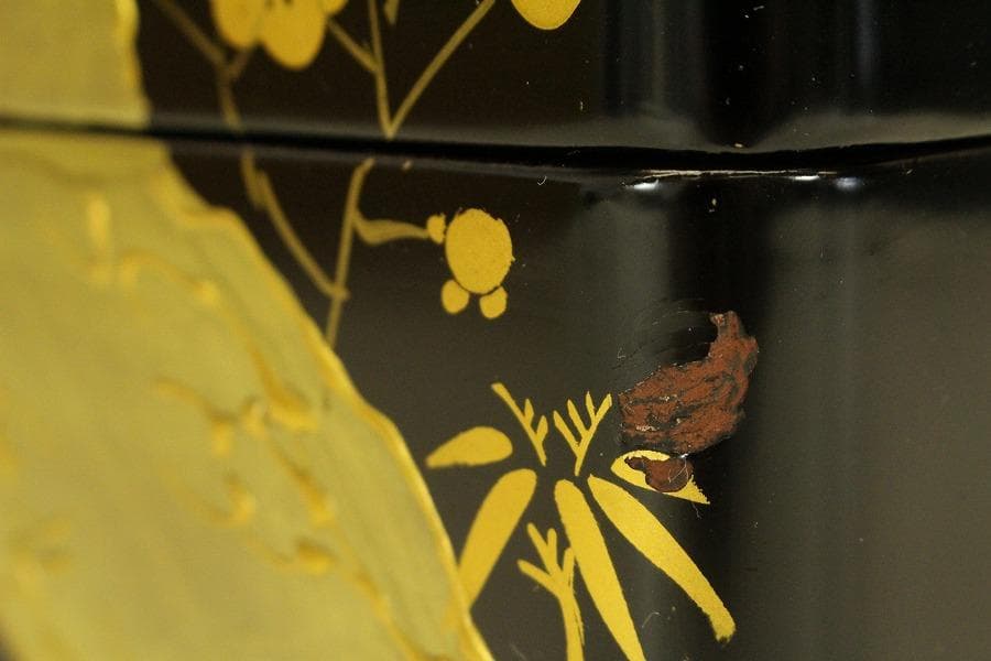 会津塗 松竹梅蒔絵 重箱 朝光作 未使用(ZE578)