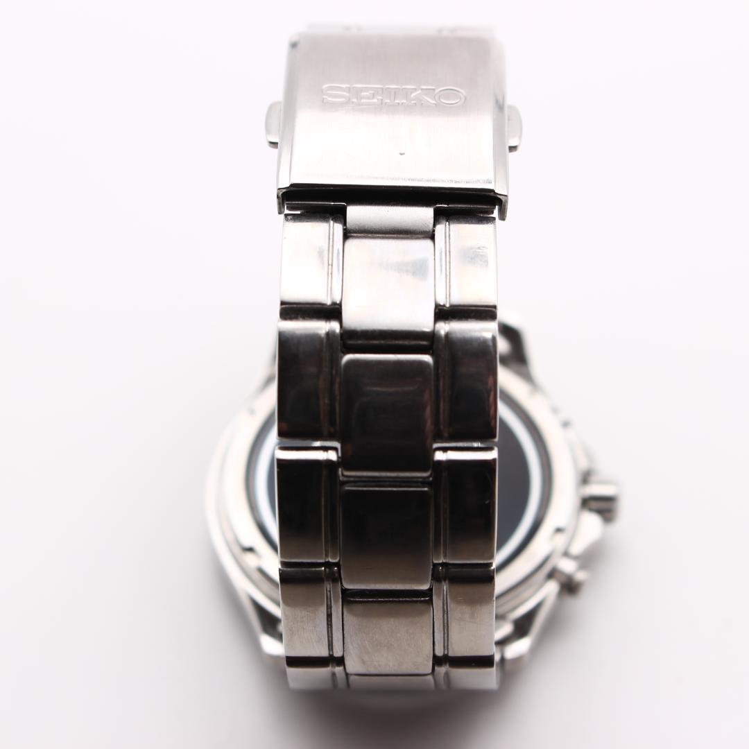 SEIKO ブライツ 電波ソーラー メンズ 腕時計 デイト表示 黒文字盤