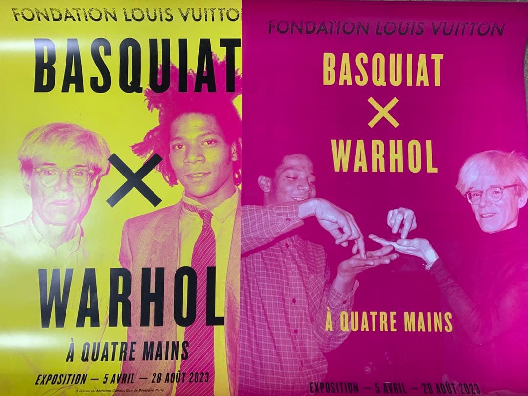 再入荷1枚のみ】バスキア×ウォーホル 海外ポスター②ルイヴィトン財団