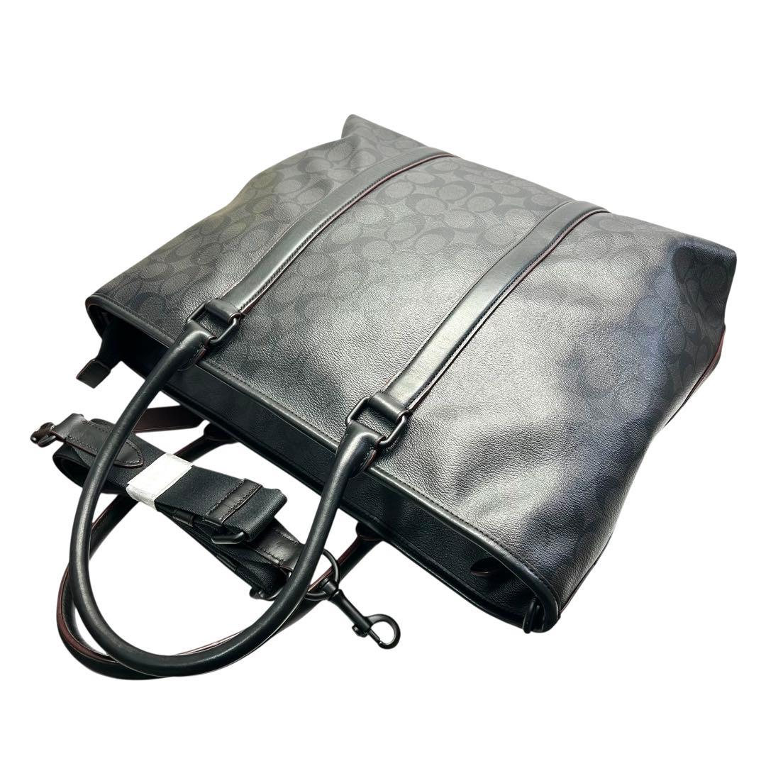 COACH コーチ　ビジネスバッグ　トートバッグ　2way シグネチャー　黒