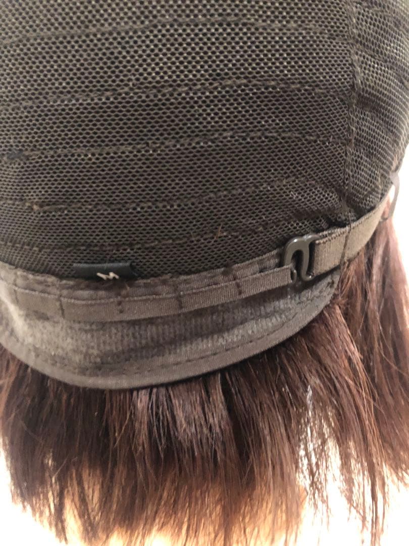 人毛100% ショートボブ ダークブラウン　未使用