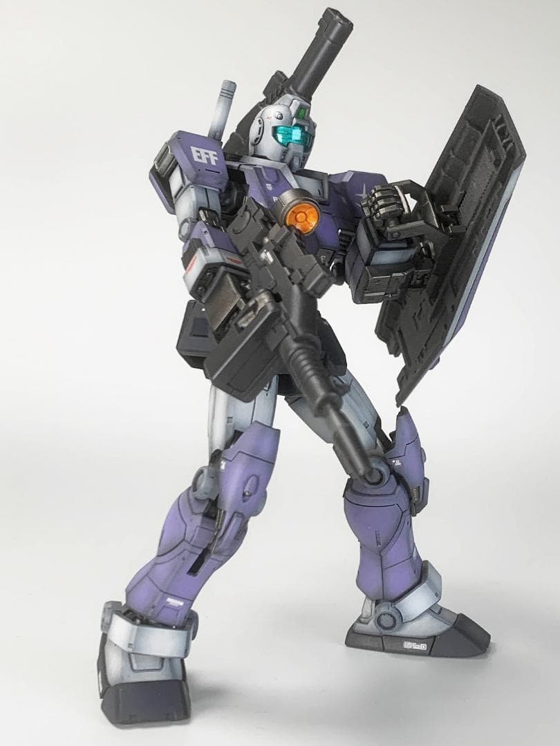 ジム(モロッコ戦線仕様)RGM-79 HG1/144 ガンプラ全塗装完成品