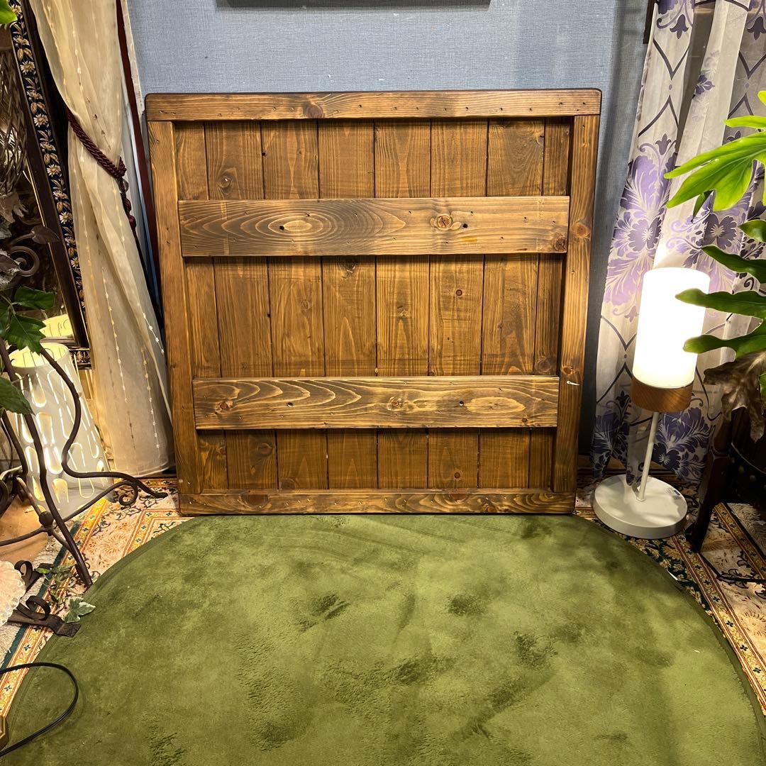 インダストリアル系　ヴィンテージ　オールドパイン　コンパクトダイニングテーブル