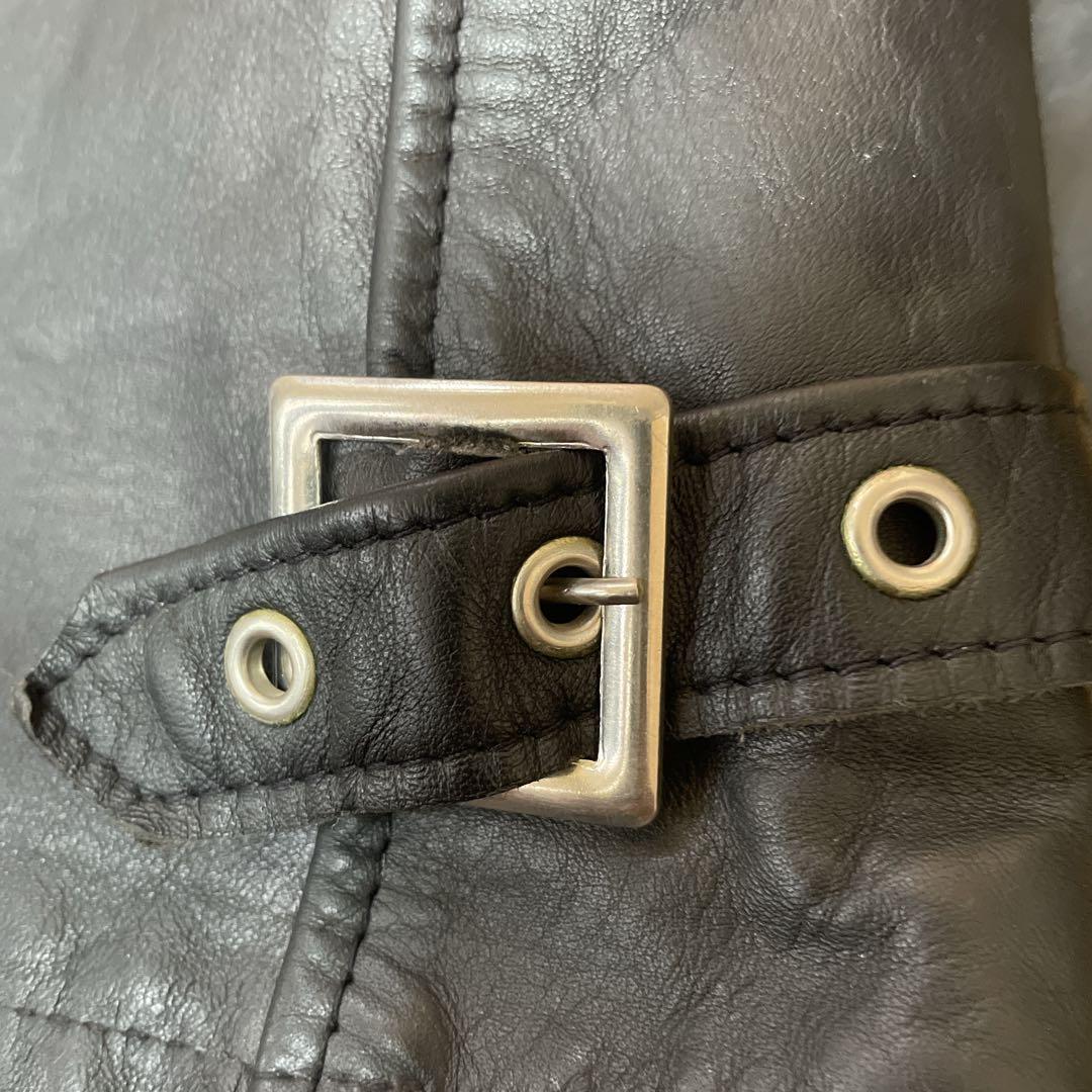 美品】Schott シングルライダース 極厚革 ライナー付 人気モデル 641