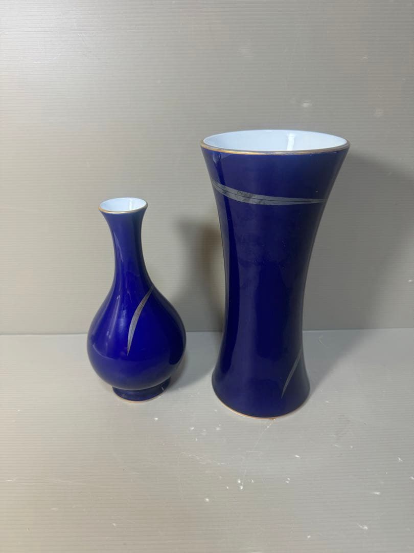 2626 香蘭社 金彩 花瓶 2客