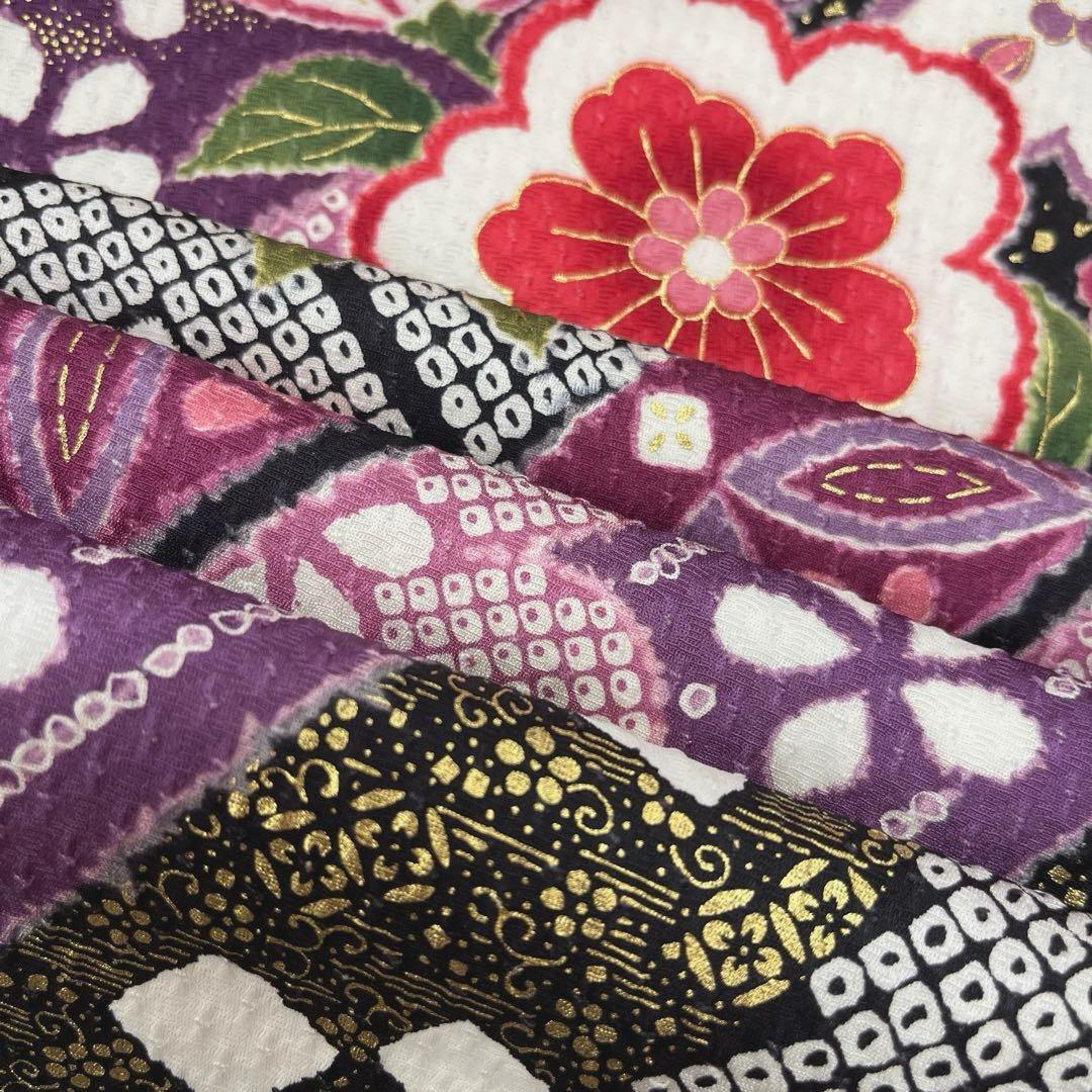 正絹 振袖 長襦袢セット古典柄熨斗模様トールサイズ ☆トールサイズ